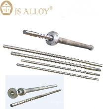 Screw and barrel for extrusion blow molding machine